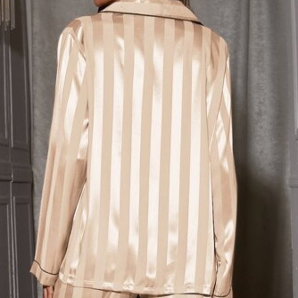 Apricot Satin Top and Pant Night PJ Set - Picture 7 of 7